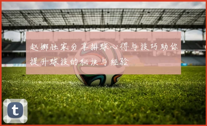赵娜独家分享排球心得与技巧助你提升球技的秘诀与经验