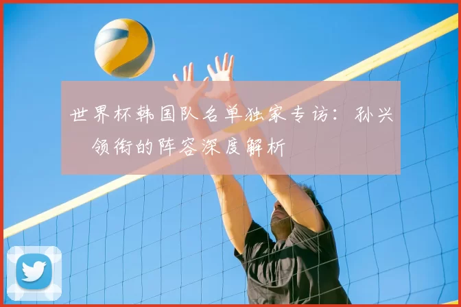 世界杯韩国队名单独家专访:孙兴慜领衔的阵容深度解析